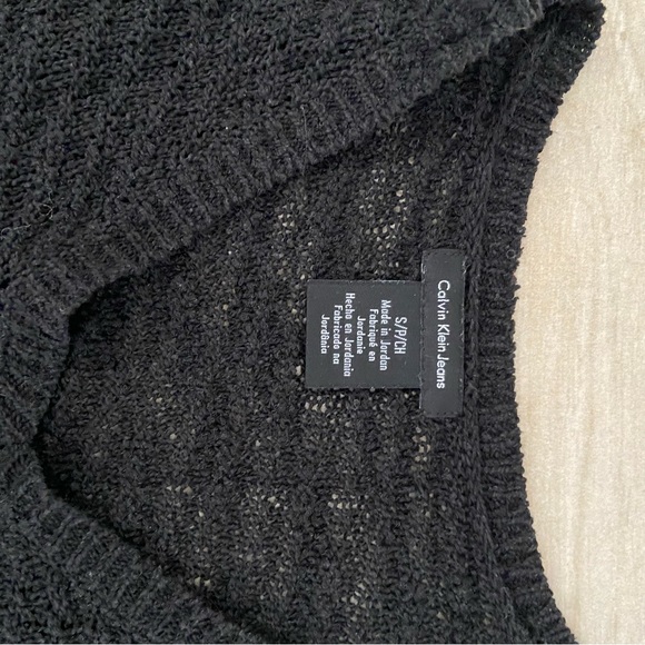 Calvin Klein / Buffalo Womens Black and White Knit Sweaters Small - Picture 5 of 7